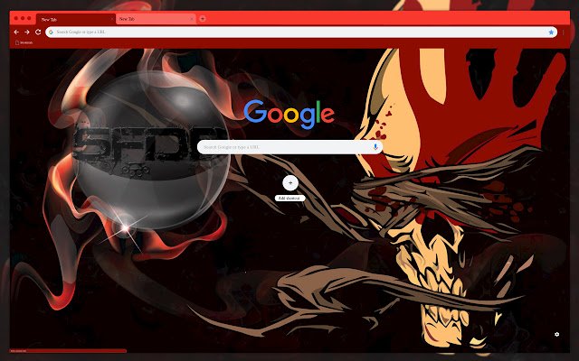 Czerwony brązowy ze sklepu internetowego Chrome do uruchomienia z OffiDocs Chromium online