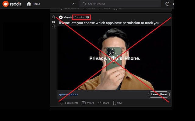 reddit adblock dari toko web Chrome untuk dijalankan dengan OffiDocs Chromium online