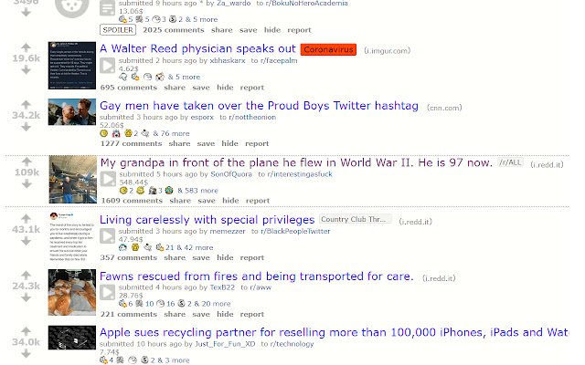 Reddit Award Price Viewer de la boutique en ligne Chrome sera exécuté avec OffiDocs Chromium en ligne