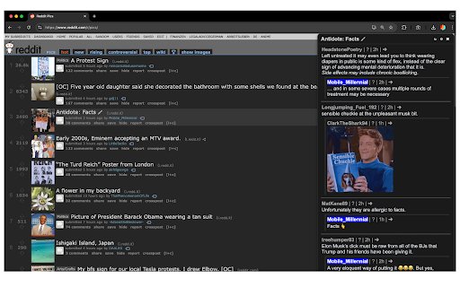 Reddit comment companion  from Chrome web store to be run with OffiDocs Chromium online