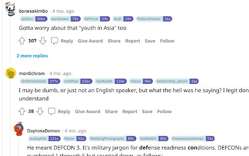 Reddit Insights  from Chrome web store to be run with OffiDocs Chromium online