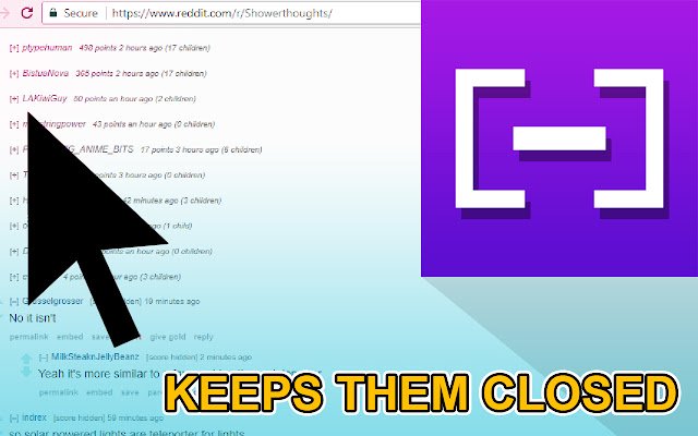 Reddit Minimizer  from Chrome web store to be run with OffiDocs Chromium online