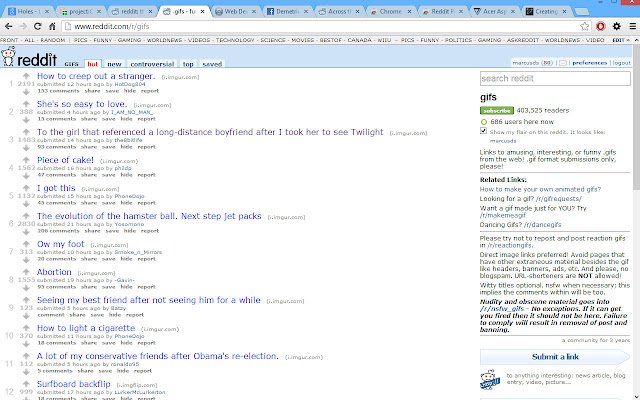 Reddit טען מראש קובצי GIF מחנות האינטרנט של Chrome להפעלה עם OffiDocs Chromium באינטרנט