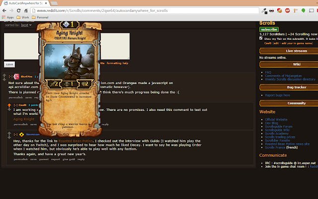 Reddit Scrolls Hover Scroll  from Chrome web store to be run with OffiDocs Chromium online