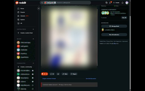RedditTools  from Chrome web store to be run with OffiDocs Chromium online
