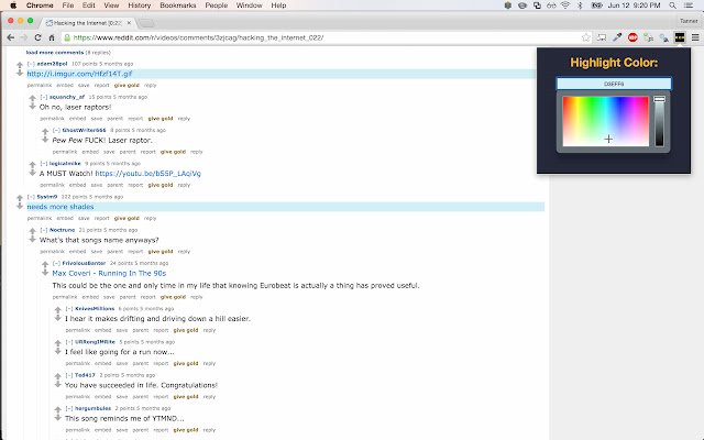 Reddit Top Level Comment Highlighter uit de Chrome-webwinkel om uit te voeren met OffiDocs Chromium online