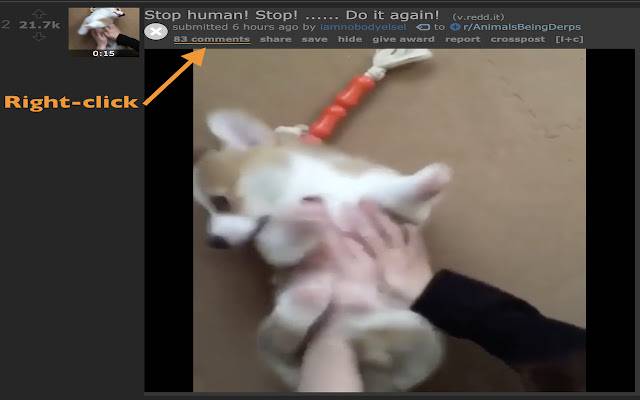 Reddit Video Linker de Chrome web store se ejecutará con OffiDocs Chromium en línea