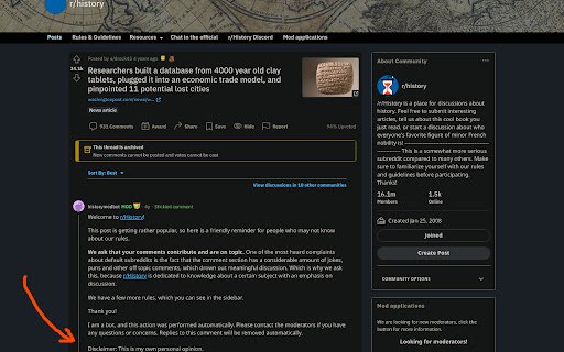 Reddop Reddit Opinion Disclaimer  from Chrome web store to be run with OffiDocs Chromium online