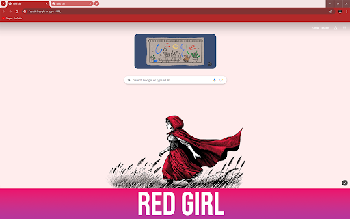 Red Girl  from Chrome web store to be run with OffiDocs Chromium online