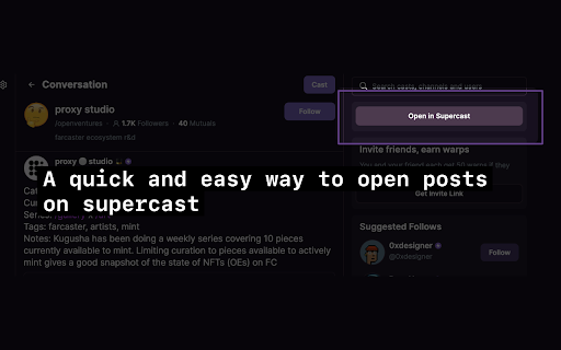 Redirect to Supercast from Chrome web store to be run with OffiDocs Chromium online Redirect to Supercast from Chrome web store to be run with OffiDocs Chromium online