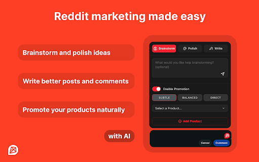 Redkite: AI Copilot for Reddit Marketing  Growth  from Chrome web store to be run with OffiDocs Chromium online