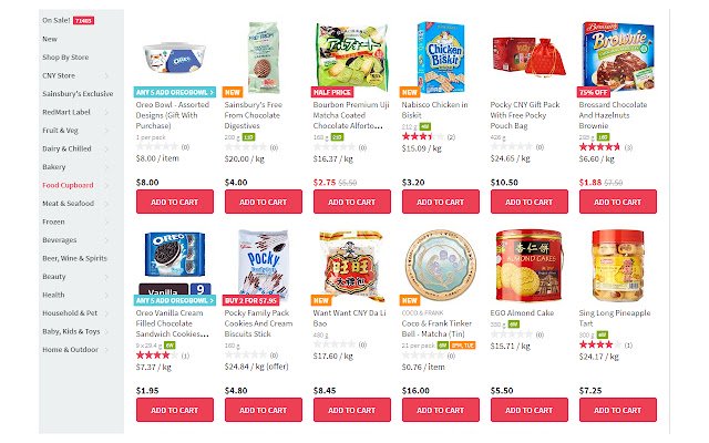 Redmart price per kilo  from Chrome web store to be run with OffiDocs Chromium online