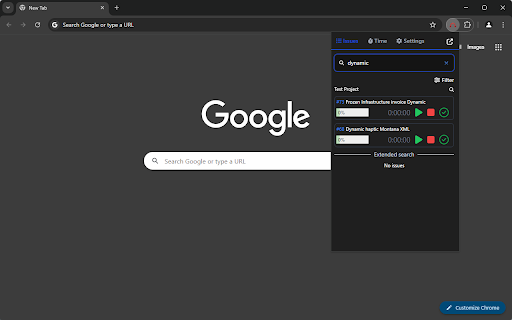 Redmine Time Tracking  from Chrome web store to be run with OffiDocs Chromium online
