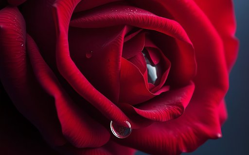 Red roses and water drops  from Chrome web store to be run with OffiDocs Chromium online