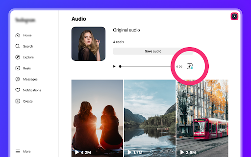 Reel Downloader for Instagram FastReel  from Chrome web store to be run with OffiDocs Chromium online