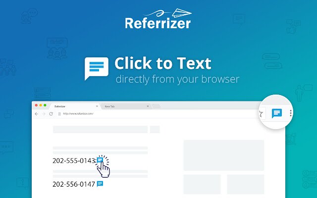Referrizer Click2Text uit de Chrome-webwinkel om uit te voeren met OffiDocs Chromium online