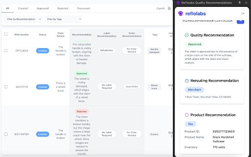 Reflolabs Quality Recommendations  from Chrome web store to be run with OffiDocs Chromium online