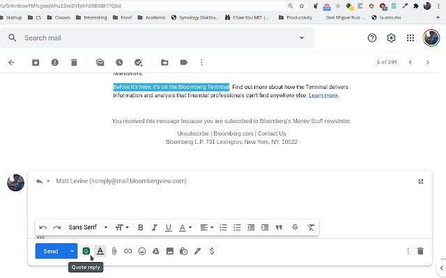 إعادة: تنسيق الردود المضمنة في Gmail من متجر Chrome الإلكتروني ليتم تشغيلها مع OffiDocs Chromium عبر الإنترنت