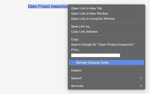 Refresh Console Token  from Chrome web store to be run with OffiDocs Chromium online