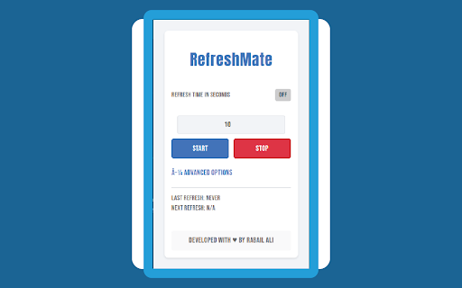 RefreshMate  from Chrome web store to be run with OffiDocs Chromium online