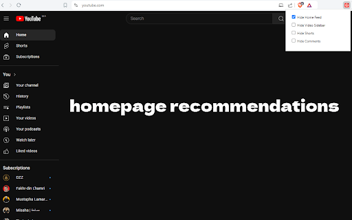 Refuse :YouTube Focus Mode  from Chrome web store to be run with OffiDocs Chromium online