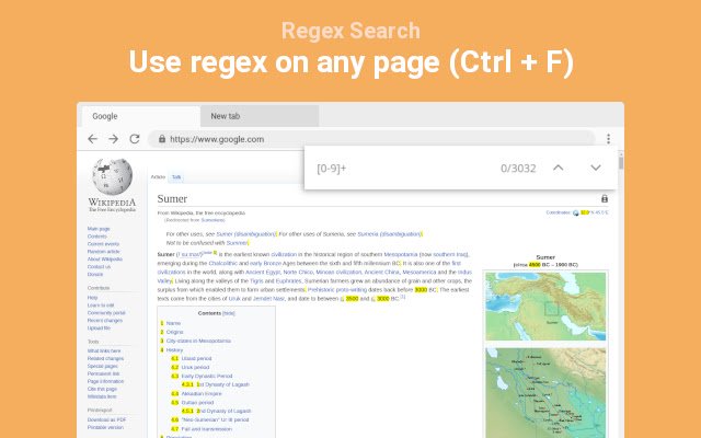 Regex จาก Chrome เว็บสโตร์ที่จะรันด้วย OffiDocs Chromium ทางออนไลน์
