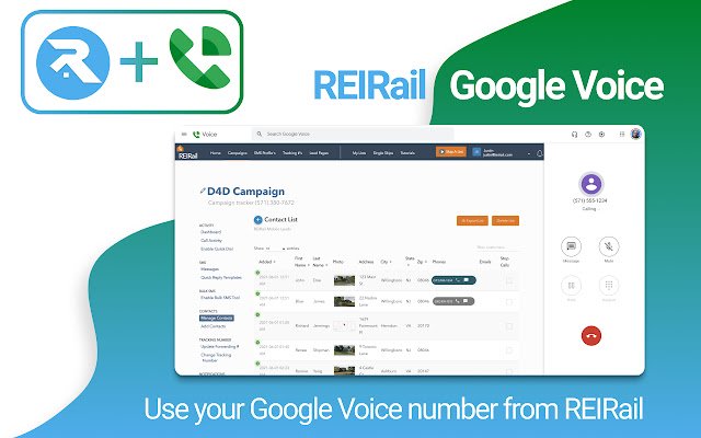 Google Voice را از فروشگاه وب Chrome مجدداً ارسال کنید تا با OffiDocs Chromium به صورت آنلاین اجرا شود