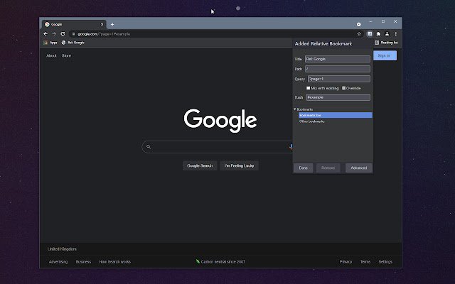 Chrome web mağazasındaki Göreli Yer İmleri OffiDocs Chromium çevrimiçi ile çalıştırılacak