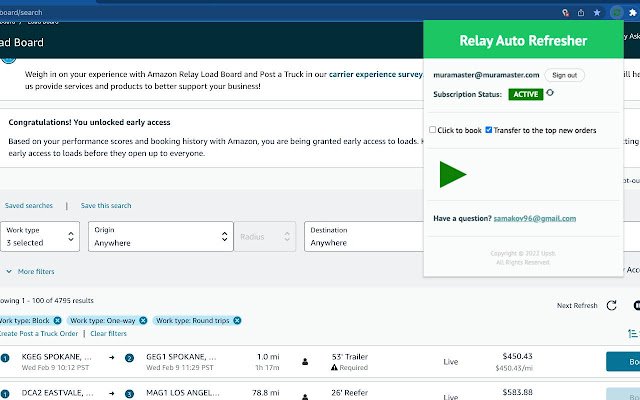 Relay Auto Refresher de la boutique en ligne Chrome à exécuter avec OffiDocs Chromium en ligne