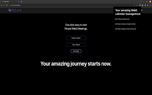 Relayz Meet  from Chrome web store to be run with OffiDocs Chromium online