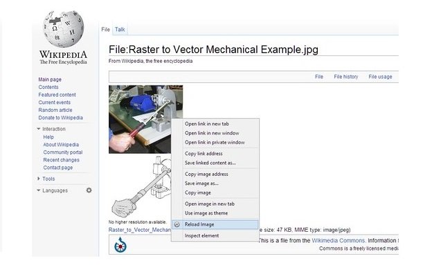 Reload Images  from Chrome web store to be run with OffiDocs Chromium online