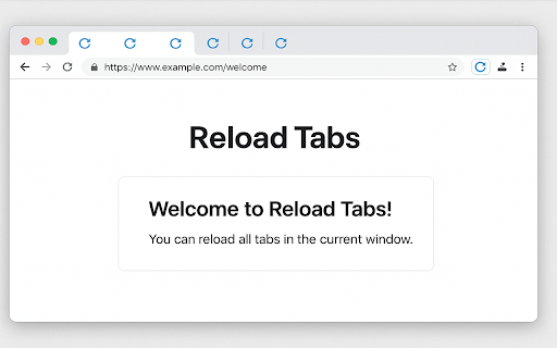 Reload Tabs  from Chrome web store to be run with OffiDocs Chromium online