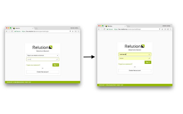 Relution Enhancer  from Chrome web store to be run with OffiDocs Chromium online