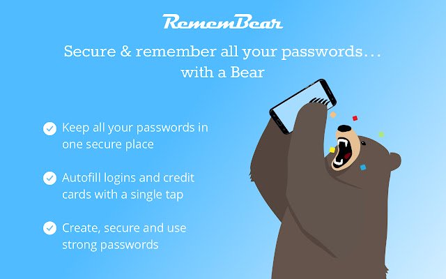 RememBear  from Chrome web store to be run with OffiDocs Chromium online
