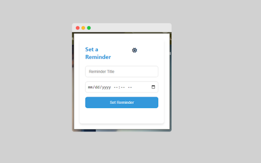 Reminder Extension  from Chrome web store to be run with OffiDocs Chromium online
