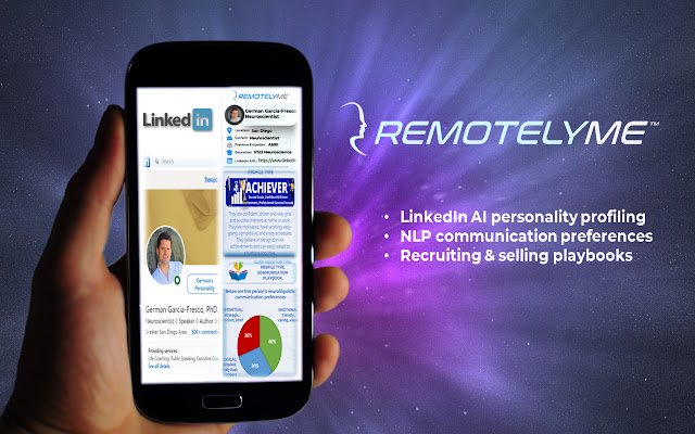 RemotelyMe AI Prospect Profiler uit de Chrome-webwinkel kan worden uitgevoerd met OffiDocs Chromium online