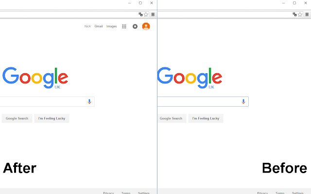הסר את פרטי החשבון בדף החיפוש של גוגל. מחנות האינטרנט של Chrome להפעלה עם OffiDocs Chromium באינטרנט