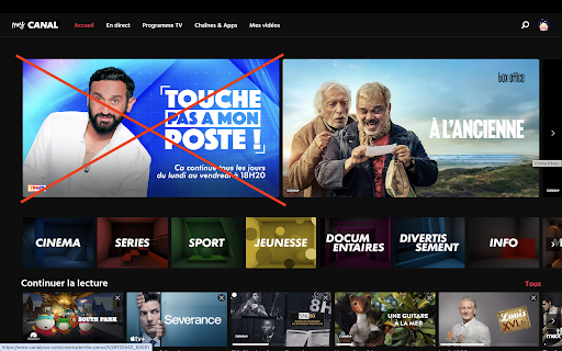 Remove Hanouna  from Chrome web store to be run with OffiDocs Chromium online