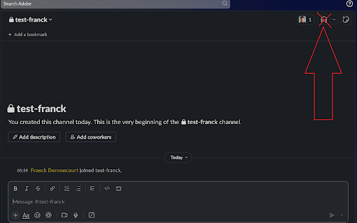 Remove Huddle icon from Slack toolbar  from Chrome web store to be run with OffiDocs Chromium online