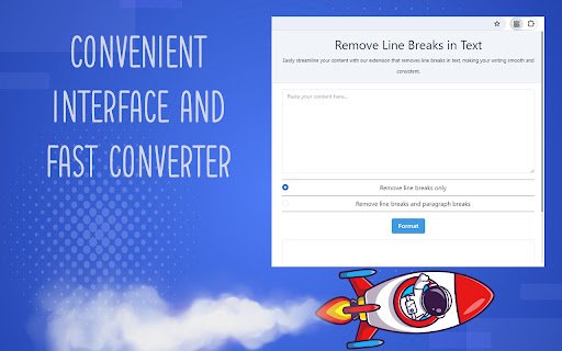Remove Line Breaks in Text  from Chrome web store to be run with OffiDocs Chromium online