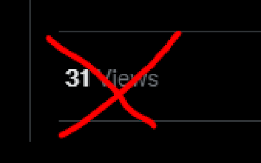 Remove Tweet Views  from Chrome web store to be run with OffiDocs Chromium online