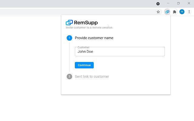 RemSupp Remote Support din magazinul web Chrome va fi rulat cu OffiDocs Chromium online