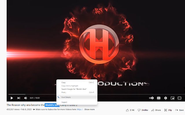 Rendered Font Picker  from Chrome web store to be run with OffiDocs Chromium online