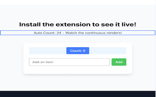 Render Observer  from Chrome web store to be run with OffiDocs Chromium online