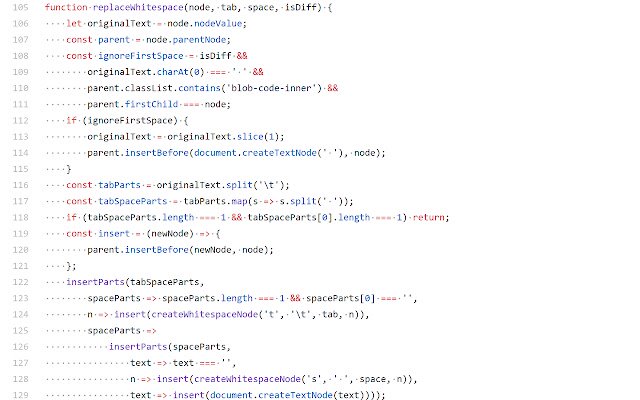 I-render ang Whitespace sa GitHub mula sa Chrome web store upang patakbuhin sa OffiDocs Chromium online