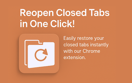 Reopen Closed Tabs  from Chrome web store to be run with OffiDocs Chromium online