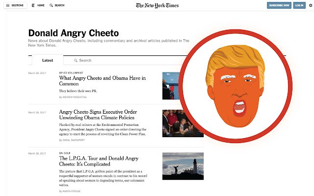 OffiDocs Chromium çevrimiçi ile çalıştırılacak Angry Cheeto'yu Chrome web mağazasından Kaldırın ve Değiştirin