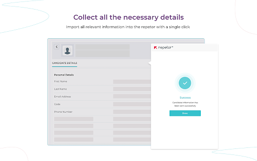 Repetor Candidate Sourcing  from Chrome web store to be run with OffiDocs Chromium online