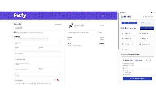 RePlace  from Chrome web store to be run with OffiDocs Chromium online