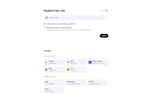 Replace NewTab  from Chrome web store to be run with OffiDocs Chromium online